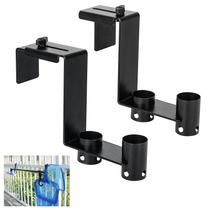 Pool Fence Hooks Lettry, 2 peças, organizador de ferramentas de piscina, preto