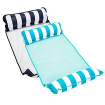 Pool Float Aqua Monterey Hammock, pacote com 2 unidades, azul claro/azul marinho