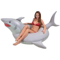 Pool Float GoFloats 'Great White Bite' Shark inflável Pool Float GoFloats 'Great White Bite' Shark inflável