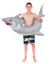 Pool Float GoFloats 'Great White Bite' Shark para crianças e adultos