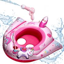 Pool Float HopeRock Unicorn com pistola de água para crianças de 3 a 8 anos