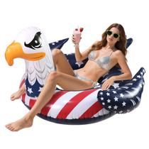 Pool Float Inflatable Eagle 4 de julho Design de bandeira americana