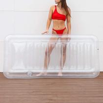 Pool Float LÔTELI Clear Lounger Transparente Inflável