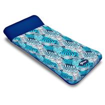 Pool Float Lounge Aqua Oversize Contour Blue Ferns Adult
