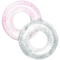 Pool Float Polita Pool Floats Kids Summer Glitter Tube rosa