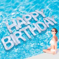 Pool Float Shappy Happy Happy Birthday 20" letras brancas Pool Float Shappy Happy Happy Birthday 20" letras brancas