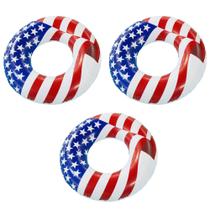Pool Float Swimline American Flag 36 cm inflável (pacote com 3) Pool Float Swimline American Flag 36 cm inflável (pacote com 3)
