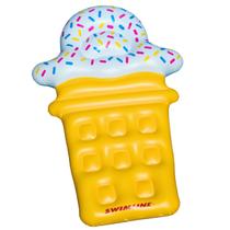 Pool Float Swimline Ice Cream Dream com apoio de cabeça para sorvete