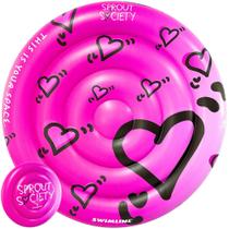 Pool Float Swimline Sprout Society Heart Island 160 cm para adultos