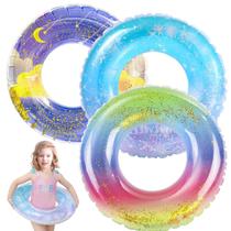 Pool Floats ANNDOFY Glitter Swim Rings Tubes para crianças de 4 a 10 anos Pool Floats ANNDOFY Glitter Swim Rings Tubes para crianças de 4 a 10 anos