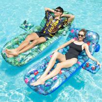 Pool Floats FindUwill, pacote com 2 unidades infláveis com porta-copos para adultos