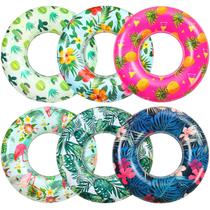Pool Floats Open 83 cm Tropical Leaves, pacote com 6 Pool Floats Open 83 cm Tropical Leaves, pacote com 6
