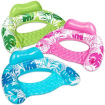 Pool Floats Sloosh Adult inflável, pacote com 3 porta-copos