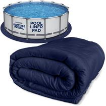 Pool Liner Pad Shop Square para piscinas acima do solo de 12 pés