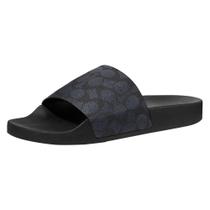 Pool Slide Sandal Coach Masculina Revestida em Lona Carvão 7 Pool Slide Sandal Coach Masculina Revestida em Lona Carvão 7