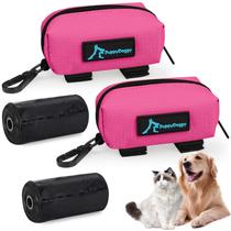 Poop Bag Holder PuppyDoggy, pacote com 2 unidades para cães e gatos, saco de lixo