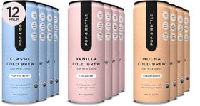 Pop & Bottle Latte de Leite de Aveia Cold Brew Sortido 237ml Pacote com 12 Pop & Bottle Latte de Leite de Aveia Cold Brew Sortido 237ml Pacote com 12