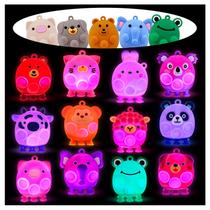 Pop Fidget Toys ChildFun Light Up Animal, 12 peças de silicone Pop Fidget Toys ChildFun Light Up Animal, 12 peças de silicone