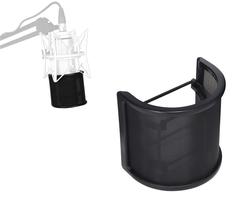 Pop Filter,filtro,anti puff c/tela metálica curva p/microfone condensador