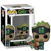 Pop Funko Groot De Macacão Com Livro 1193 I Am Baby Marvel