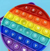 POP IT Alfabeto e Números Frente e Verso REDONDO