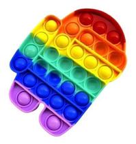 Pop It Among Us Fidget Toys Bolha Colorido 15x12cm