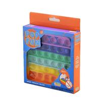 Pop It Anti Stress Divertido Quadrado Arco-Íris - Pop Fun
