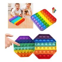 Pop It Anti Stress Sensorial Brinquedo Kit 10 Unidades Pop It Anti Stress Sensorial Brinquedo Kit 10 Unidades