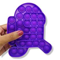 Pop It Brinquedo Apertar Anti Stress Bolinha Roxo Among