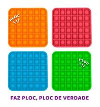 Pop It Brinquedo Sensorial Anti Stress Fidget Toy Quadrado Várias Cores Pop It Brinquedo Sensorial Anti Stress Fidget Toy Quadrado Várias Cores