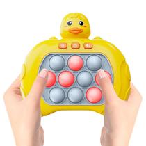 Pop it eletronico anti stress brinquedo infantil mini gamer amarelo anti-stress qualidade premium