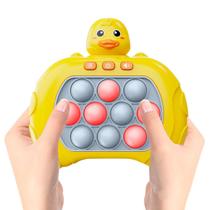 Pop it eletronico anti stress mini gamer brinquedo infantil qualidade premium anti-stress amarelo pato menino presente
