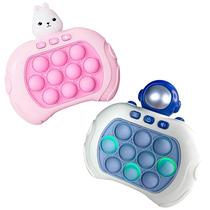 Pop it Eletrônico Mini Console Anti Stress Gamer o Brinquedo Educativo Criança Kids Astronauta Coelhinho