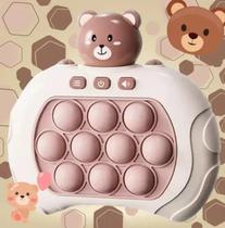 Pop It Eletrônico Mini Game Brinquedo Sensorial Anti Stress Interativo Ursinho
