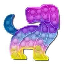 Pop It Fidget Brinquedo Anti Stress Colorido Push Cachorro