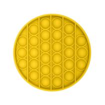 Pop It Fidget Sensorial Silicone Anti Stress Redondo Amarelo Pop It Fidget Sensorial Silicone Anti Stress Redondo Amarelo