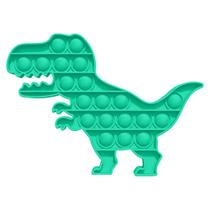 Pop It Fidget Sensorial Silicone AntiStress Dinossauro Verde