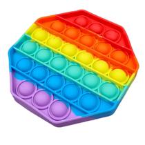 Pop It Fidget Toy Brinquedo Anti Stress Octagono Colorido