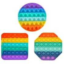 Pop It Fidget Toy Brinquedo Anti Stress Sensorial Colorido