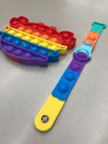 Pop It Fidget Toy Brinquedo Infantil - caranguejo - KIT POP IT + PULSEIRA POP