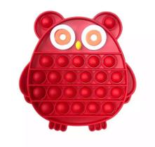 Pop It Fidget Toy Bubble Corujinha Vermelha Brinquedo Pop It Fidget Toy Bubble Corujinha Vermelha Brinquedo