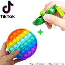 Pop It Fidget Toy Empurre Pop Forma Fidget Sensorial + Ervilha Fidget Toy