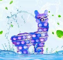 Pop It Fidget Toy Pop Bubble Lhama ul Bolhas Brinquedo Pop It Fidget Toy Pop Bubble Lhama ul Bolhas Brinquedo