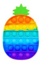 Pop It Fidget Toy Pop Bubble Sensorial Abacaxi Rainbow