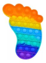 Pop It Fidget Toy Pop Bubble Sensorial Antistress Pé Rainbow
