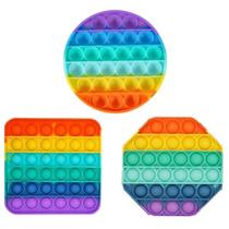 Pop It Fidget Toys Brinquedo Anti Stress Sensorial Colorido Pop It Fidget Toys Brinquedo Anti Stress Sensorial Colorido