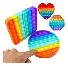 Pop It Fidget Toys Brinquedo Anti Stress Sensorial Colorido - Top Total