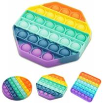 Pop It Fidget Toys Brinquedo Anti Stress Sensorial Colorido