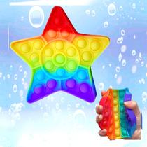 Pop It Fidget Toys Bubble Brinquedo Anti Stress Estrela