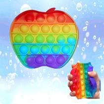 Pop It Fidget Toys Bubble Brinquedo Anti Stress Maçã